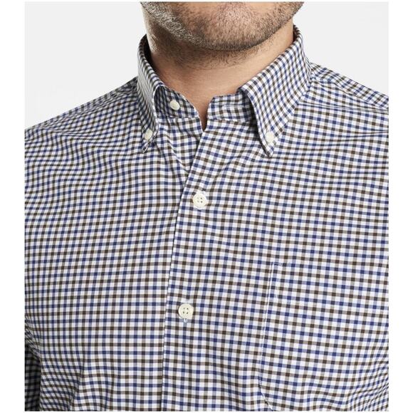 Peter Millar men’s Ferdinand Cotton blend Button Down Shirt size M plaid - Picture 10 of 11